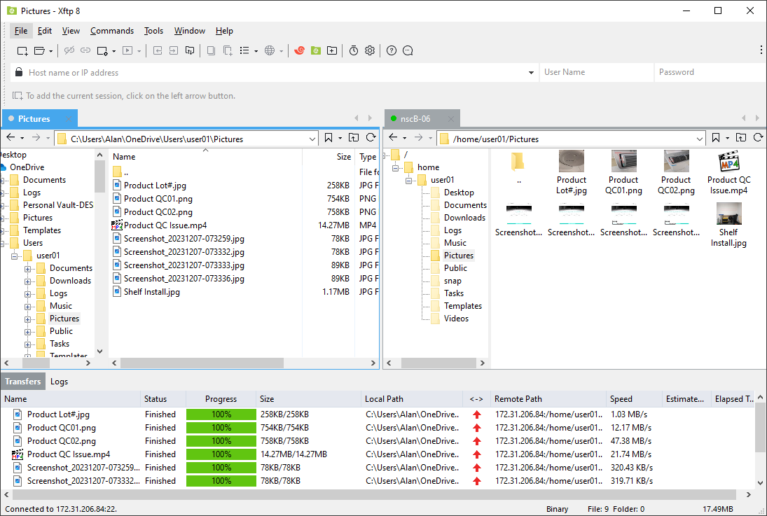 Xftp 截图